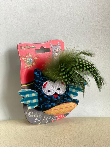 JUGUETE GATO PELUCHE CATNIP COLM.