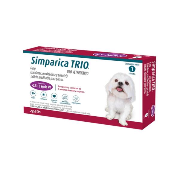SIMPARICA TRIO  2.6-5 KG-MORADO